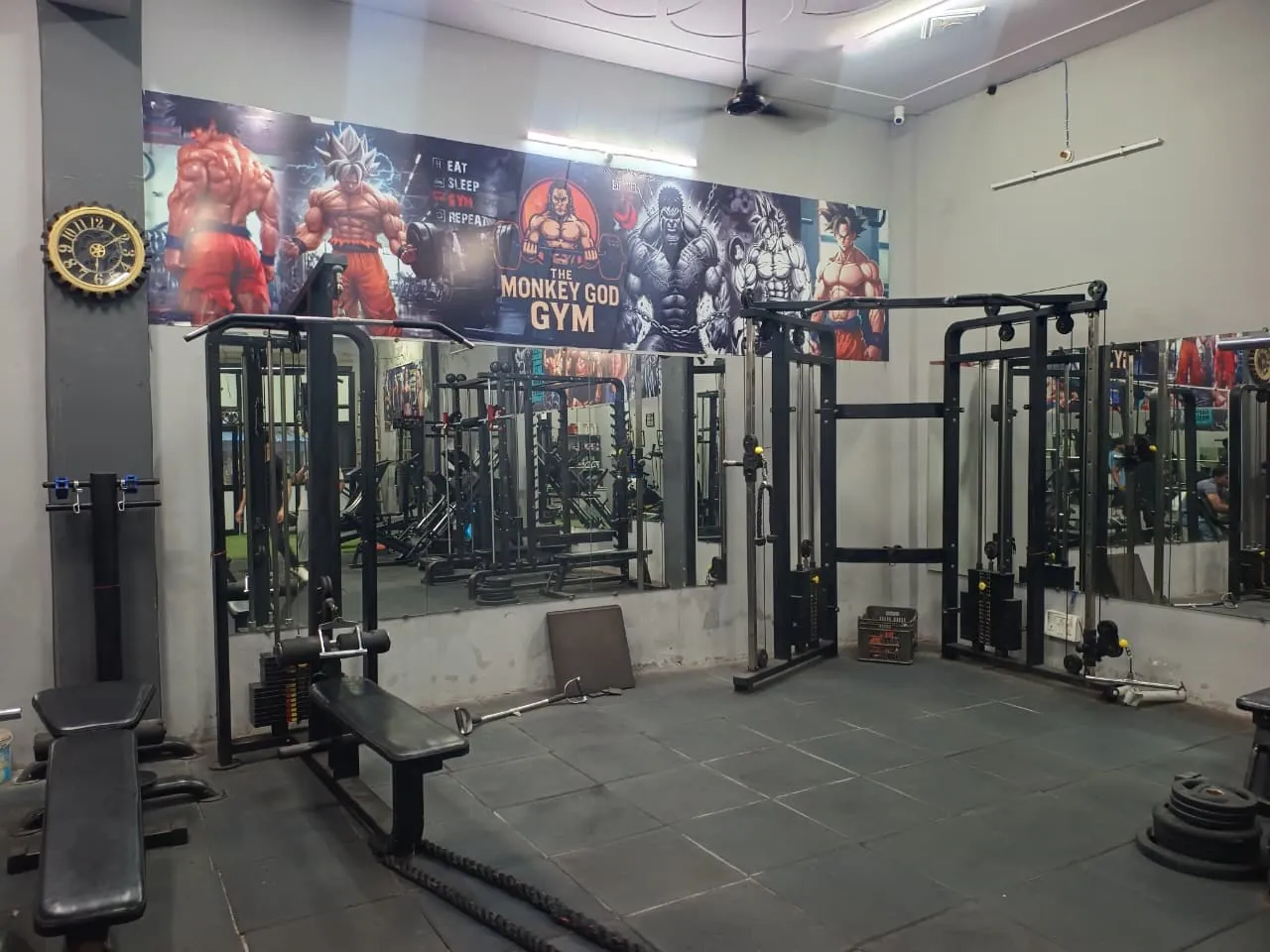 The Monkey God GYM changing rooms