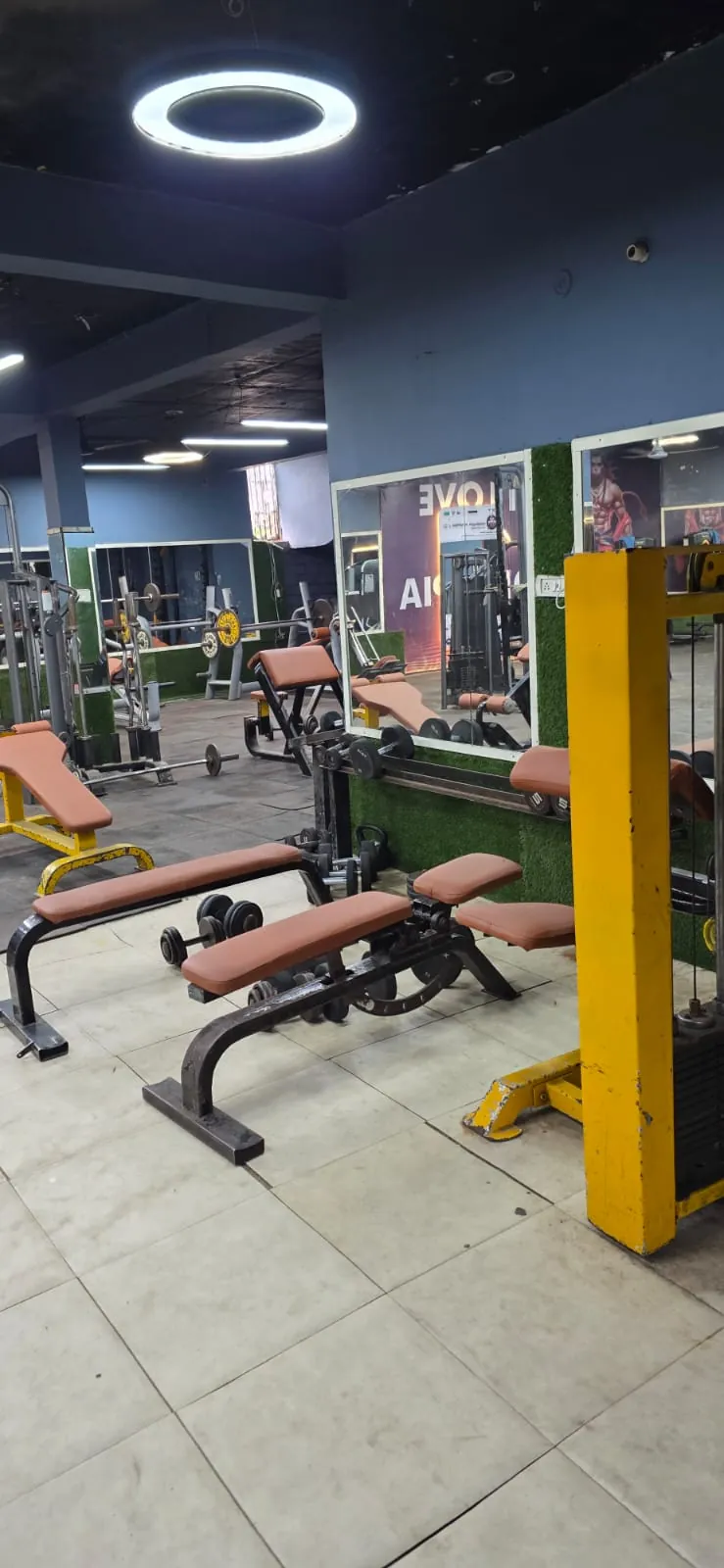 Olympia International Gym changing rooms