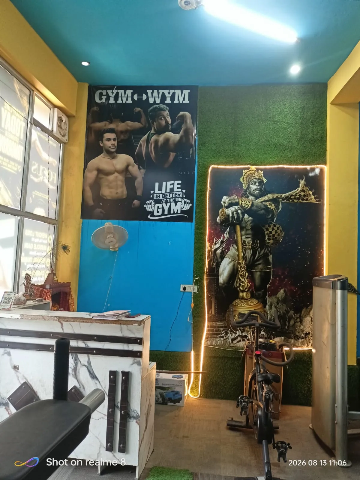 Gym Wym Fitness Club Unisex training zone