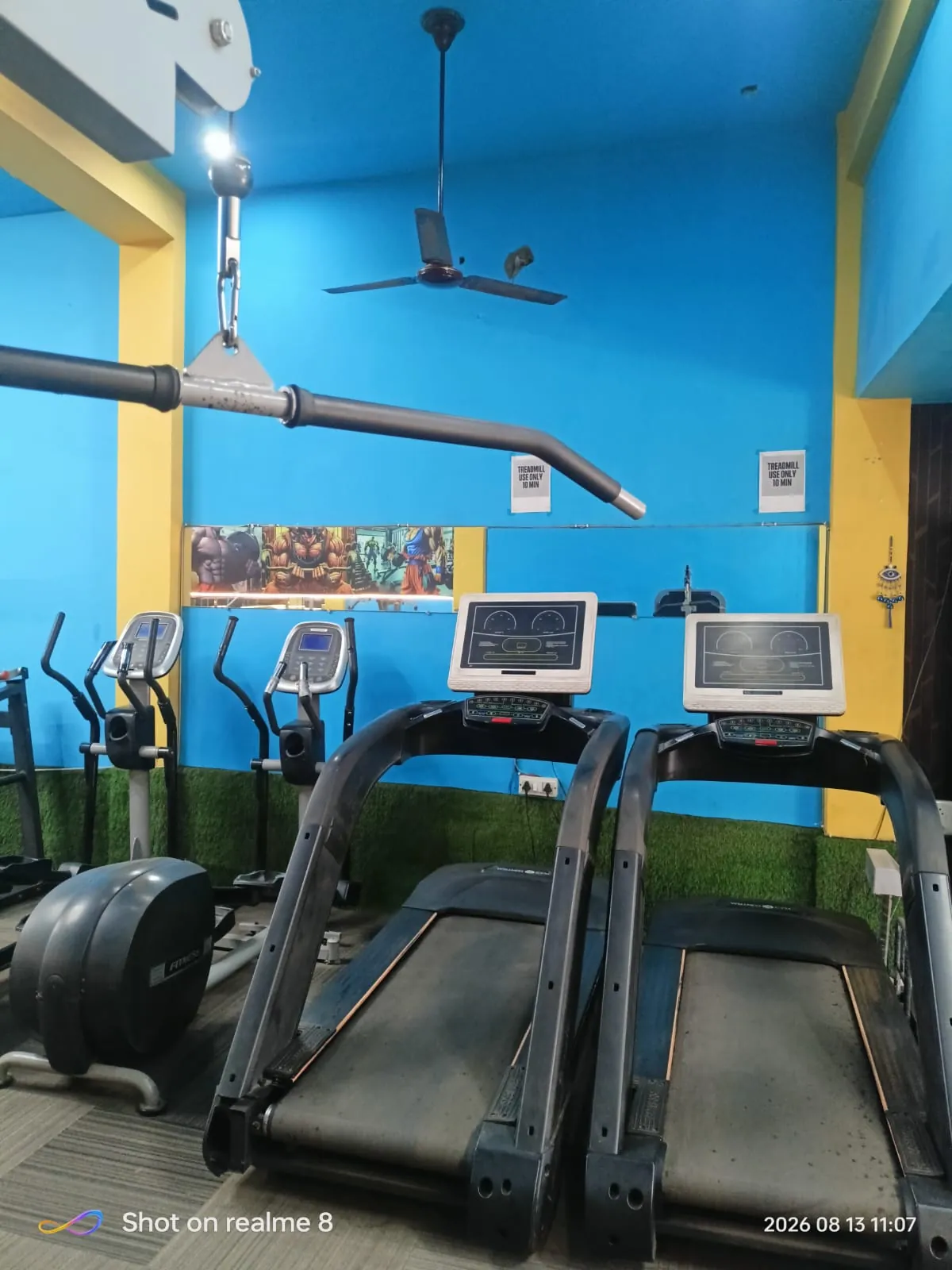 Gym Wym Fitness Club Unisex changing rooms